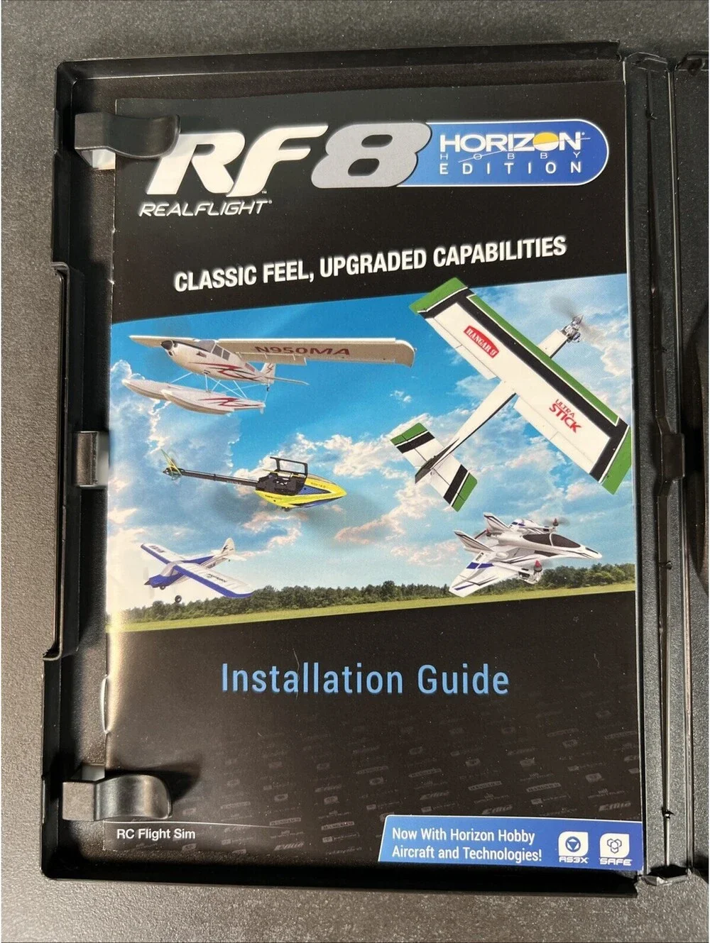 RealFlight RF8 Horizon Edition RC Flight Simulator PC DVD Disc + Install Guide